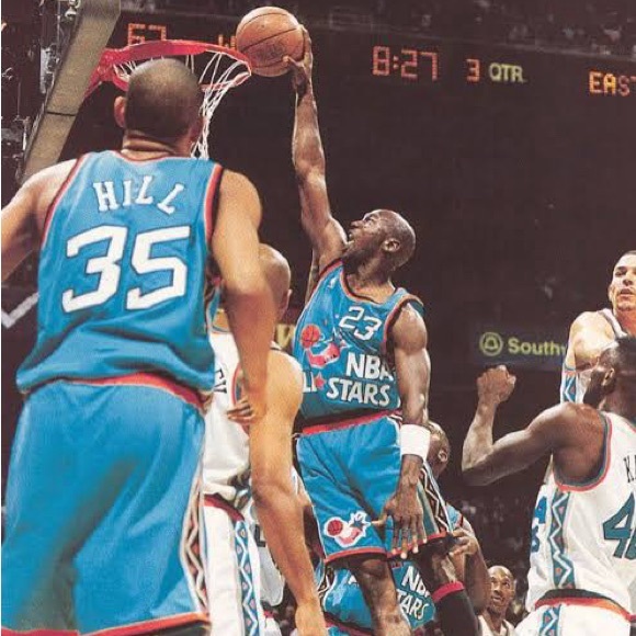 Michael Jordan Throwback NBA Basketball Jersey 1996 NBA All Star Game Men’s XL - Picture 9 of 14